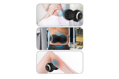 Vibrating Roller Massager Electric Massage Ball Back Foot Muscle Pain Relief -Black V1263-JX-6580-2