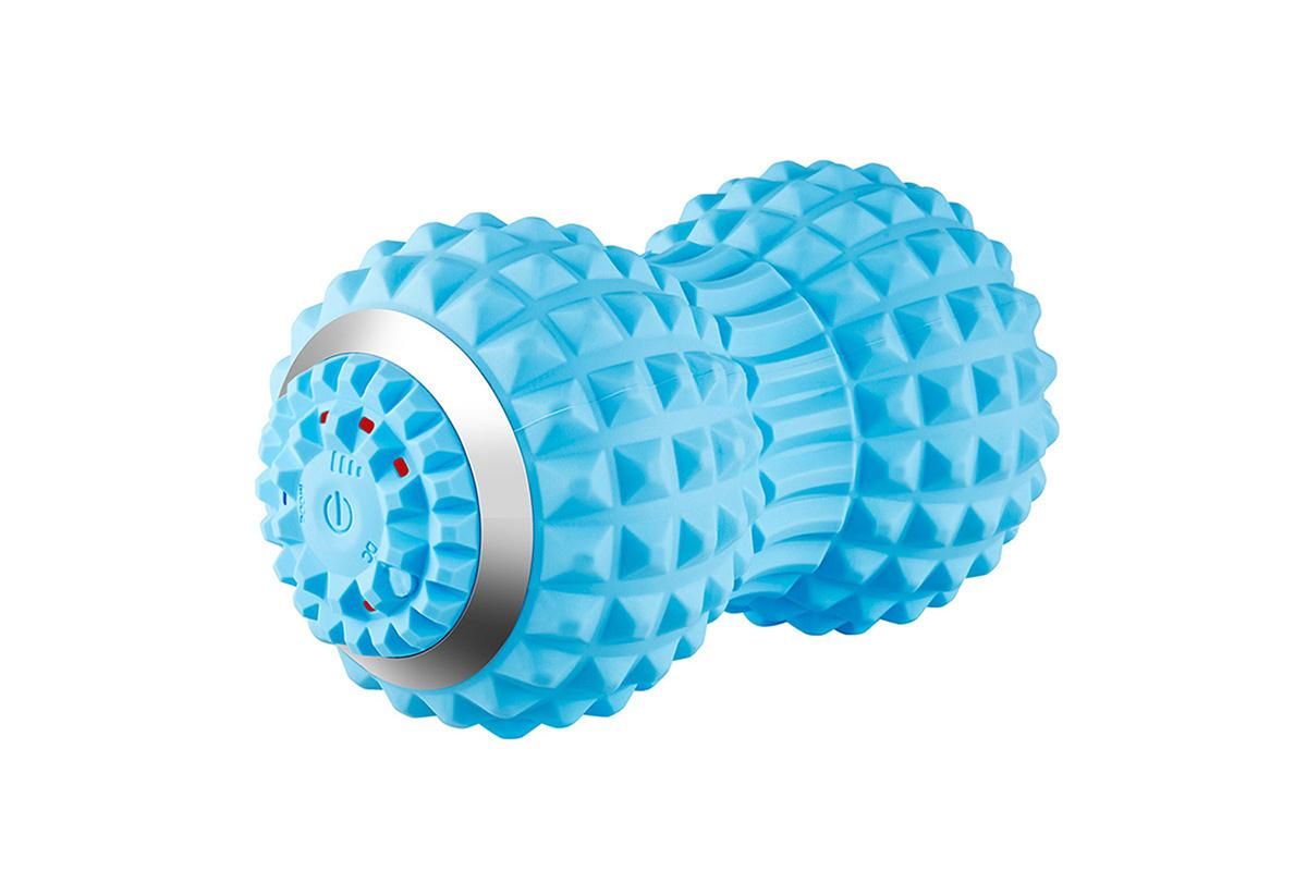 Vibrating Roller Massager Electric Massage Ball Back Foot Muscle Pain Relief -Light Blue V1263-JX-6580-3