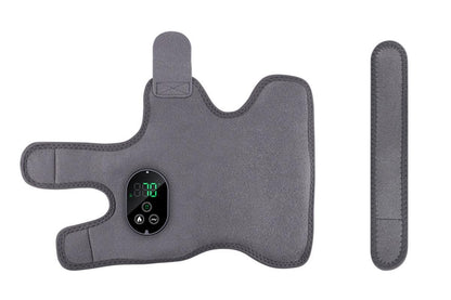 Electric Foot Ankle Massager Joint Pain Relief Heating Vibration Hot Compress - Gray V1263-JX-6581-1