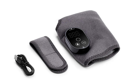 Electric Foot Ankle Massager Joint Pain Relief Heating Vibration Hot Compress - Gray V1263-JX-6581-1