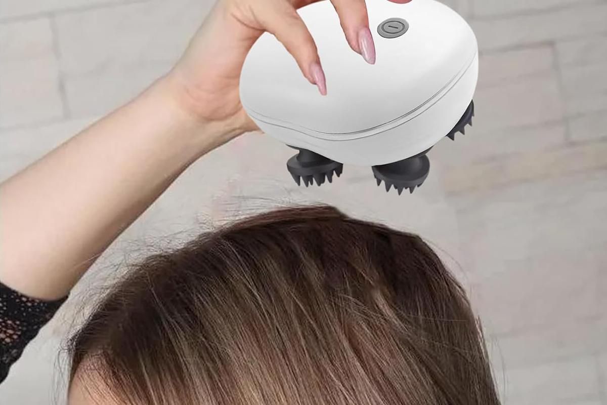 Handheld Rechargeable Electric Scalp Head Massager for Head and Body V1263-JX-6583
