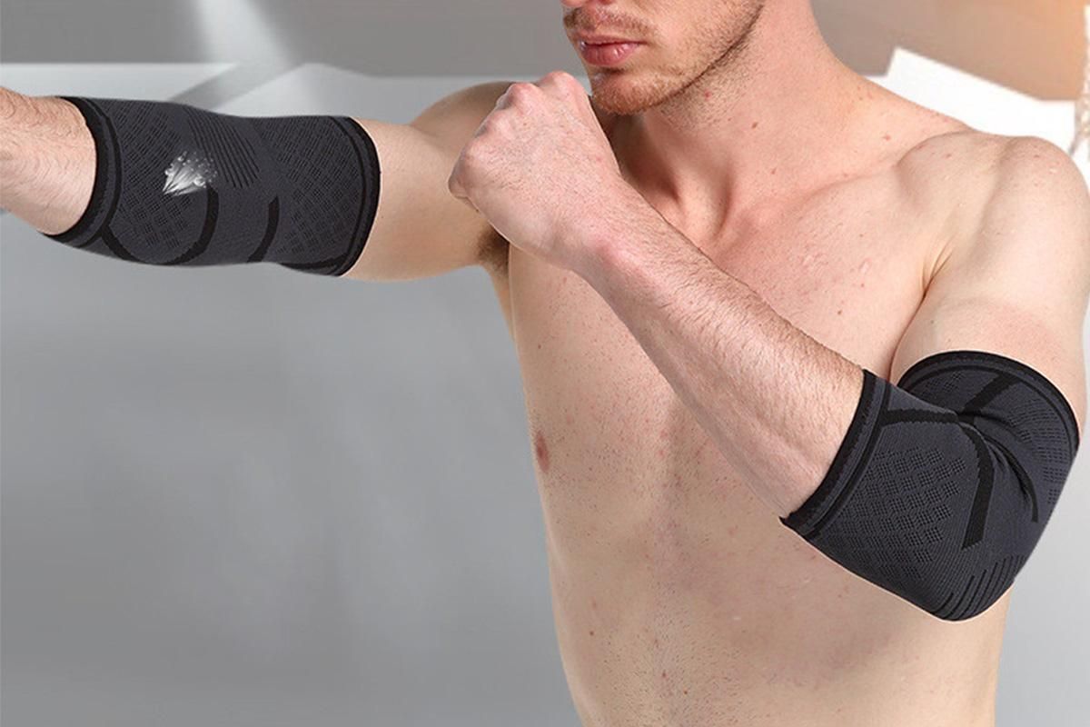 2Pcs Elbow Brace for Tendonitis Elbow Compression Support Sleeve for Golfers Pain Relief for Workout V1263-JX-6589-1