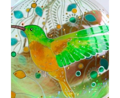 Acrylic Christmas Hummingbird-Green V1263-JX-659