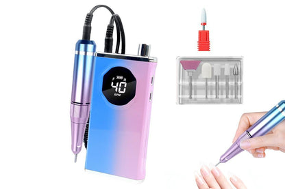 Nail Drill Professional Electric Nail File for Acrylic Gel Nails Polishing Removing V1263-JX-6599