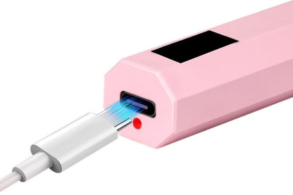 Handheld UV Nail Lamp Portable Gel Nail Dryer for Home Salon Use - Pink V1263-JX-6604-1