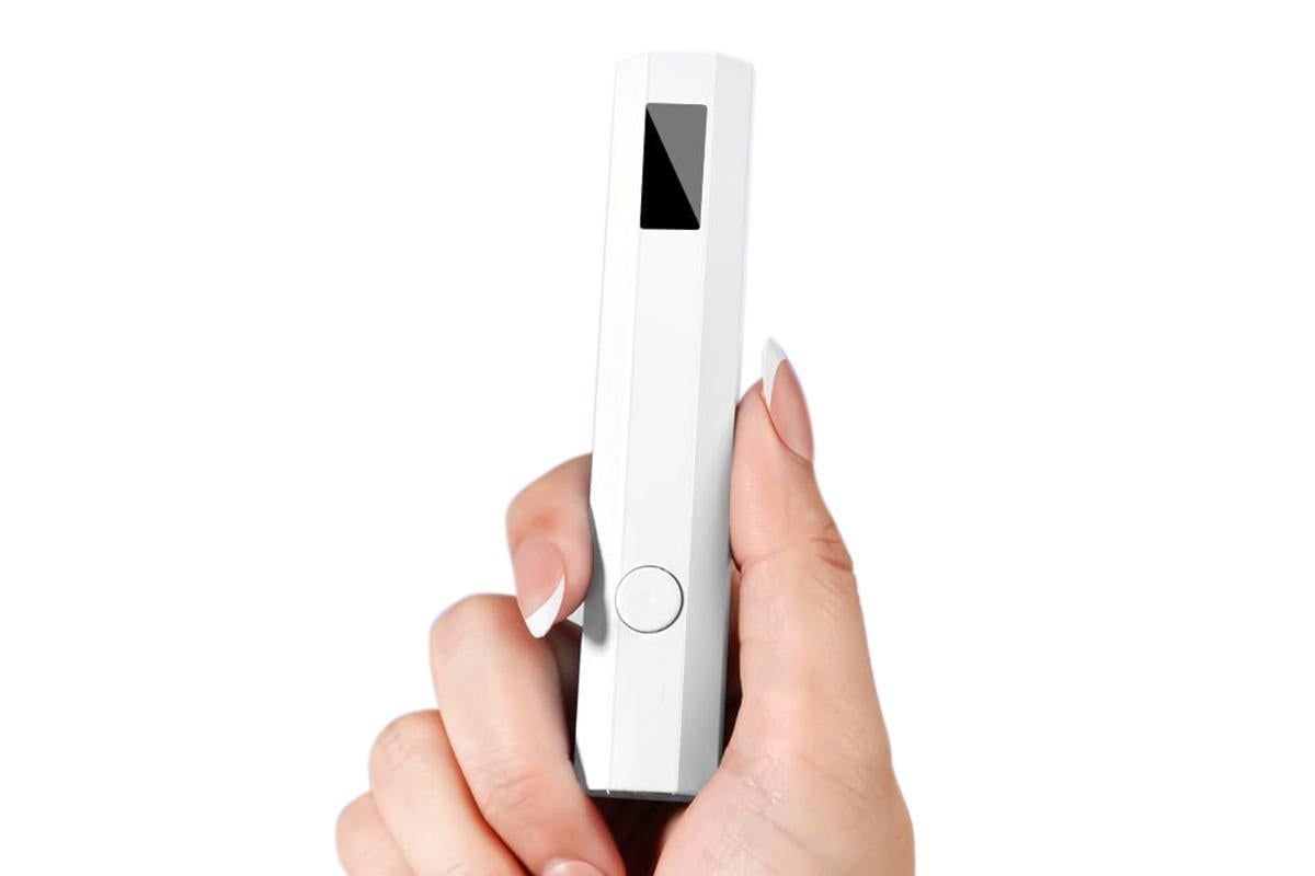 Handheld UV Nail Lamp Portable Gel Nail Dryer for Home Salon Use - White V1263-JX-6604-2