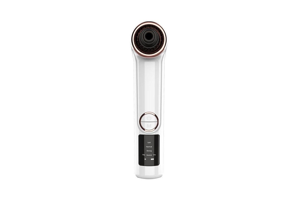 Blackhead Remover Pore Vacuum with Hot Compress 5 Probes for Women Men - White V1263-JX-6606-2
