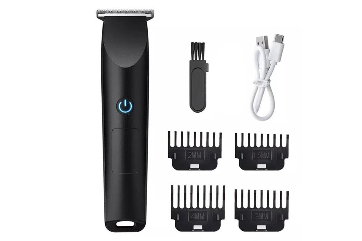 Cordless Hair Clippers for Men Trimmers Set with 4 Guide Combs Rechargeable - Black V1263-JX-6611-1