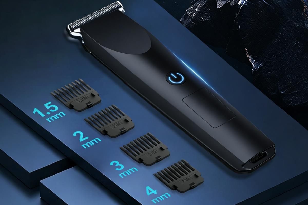 Cordless Hair Clippers for Men Trimmers Set with 4 Guide Combs Rechargeable - White V1263-JX-6611-2