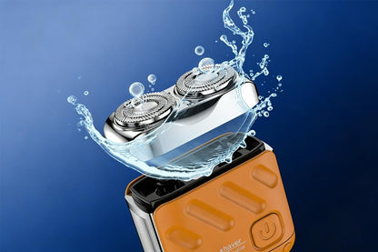 Mini Portable Electric Shaver for Men Wet Dry Waterproof Rechargeable Long Battery Life - White V1263-JX-6612-3