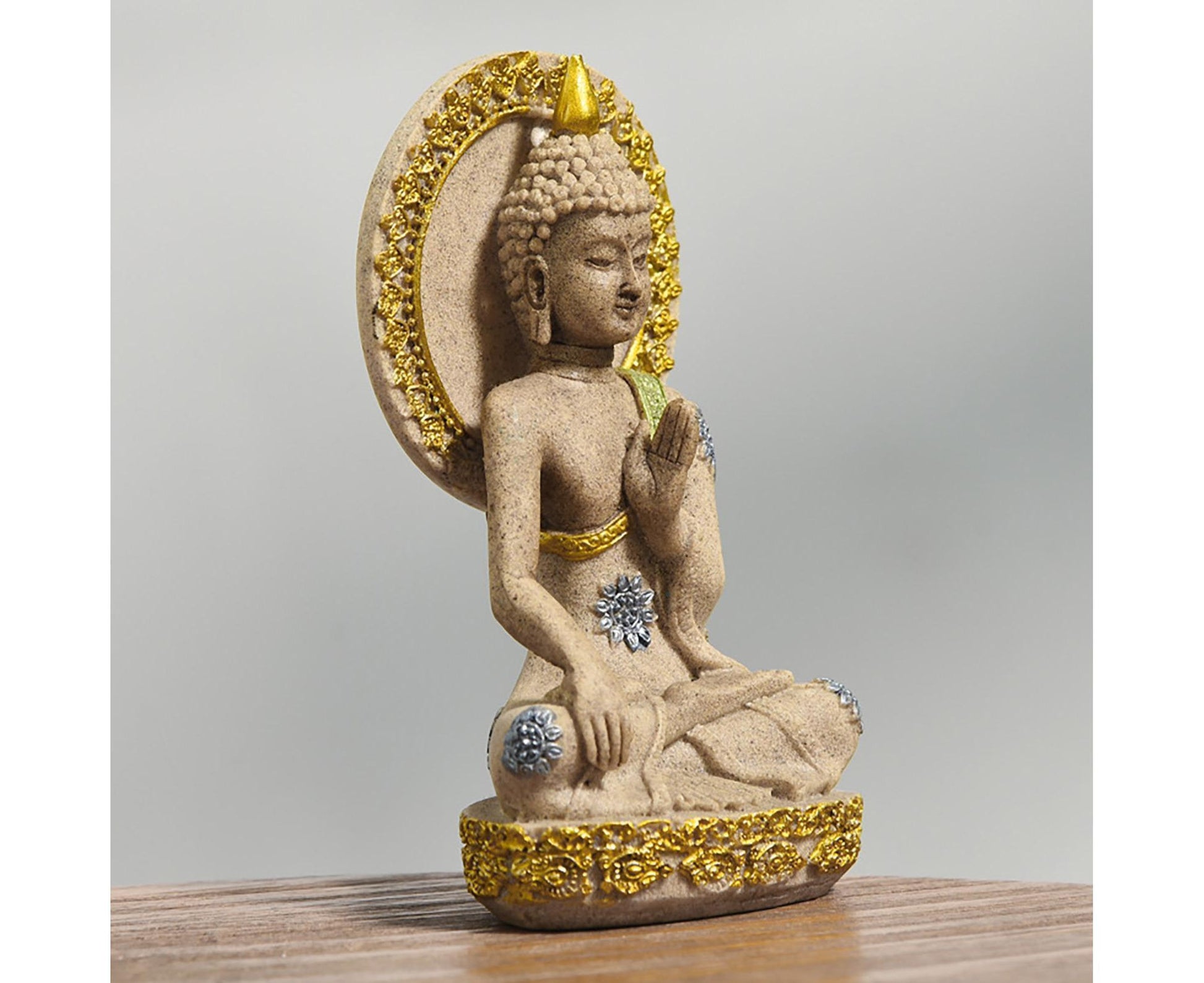Meditation Buddha Ornament-Golden V1263-JX-663