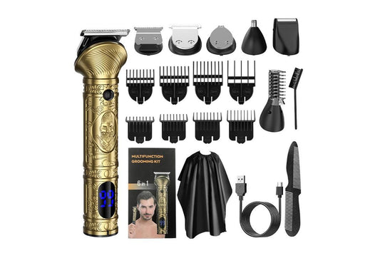 Men Beard Trimmer Hair Clipper Trimmer Electric Razor Shavers for Mustache Facial Body Nose for Hair Cutting V1263-JX-6630