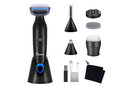 6-in-1 Electric Lady Shaver Cordless Shaver for Woman Face/Leg/Underarm V1263-JX-6636