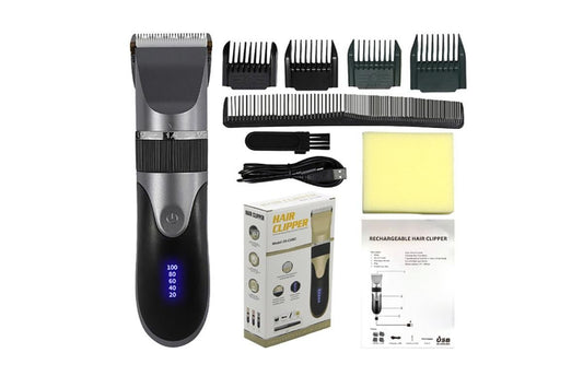 Hair Clippers for Men Professional Cordless Barber Clippers Cutting Mens Hair Trimmer with 4 Guards Mens V1263-JX-6638-1