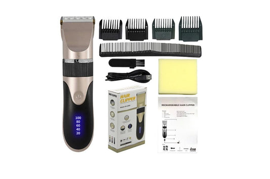 Hair Clippers for Men Professional Cordless Barber Clippers Cutting Mens Hair Trimmer with 4 Guards Mens V1263-JX-6638-3