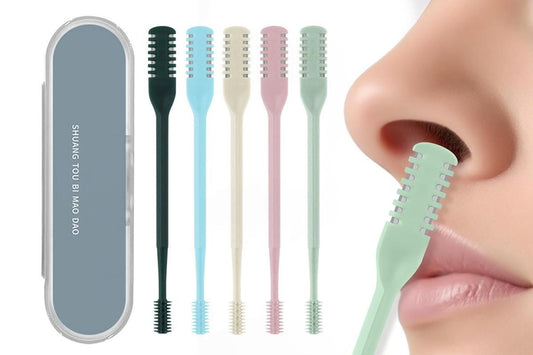 Nose Hair Trimmer for Men Women Double Sided Nose Hair Knife with Nose Picker V1263-JX-6641