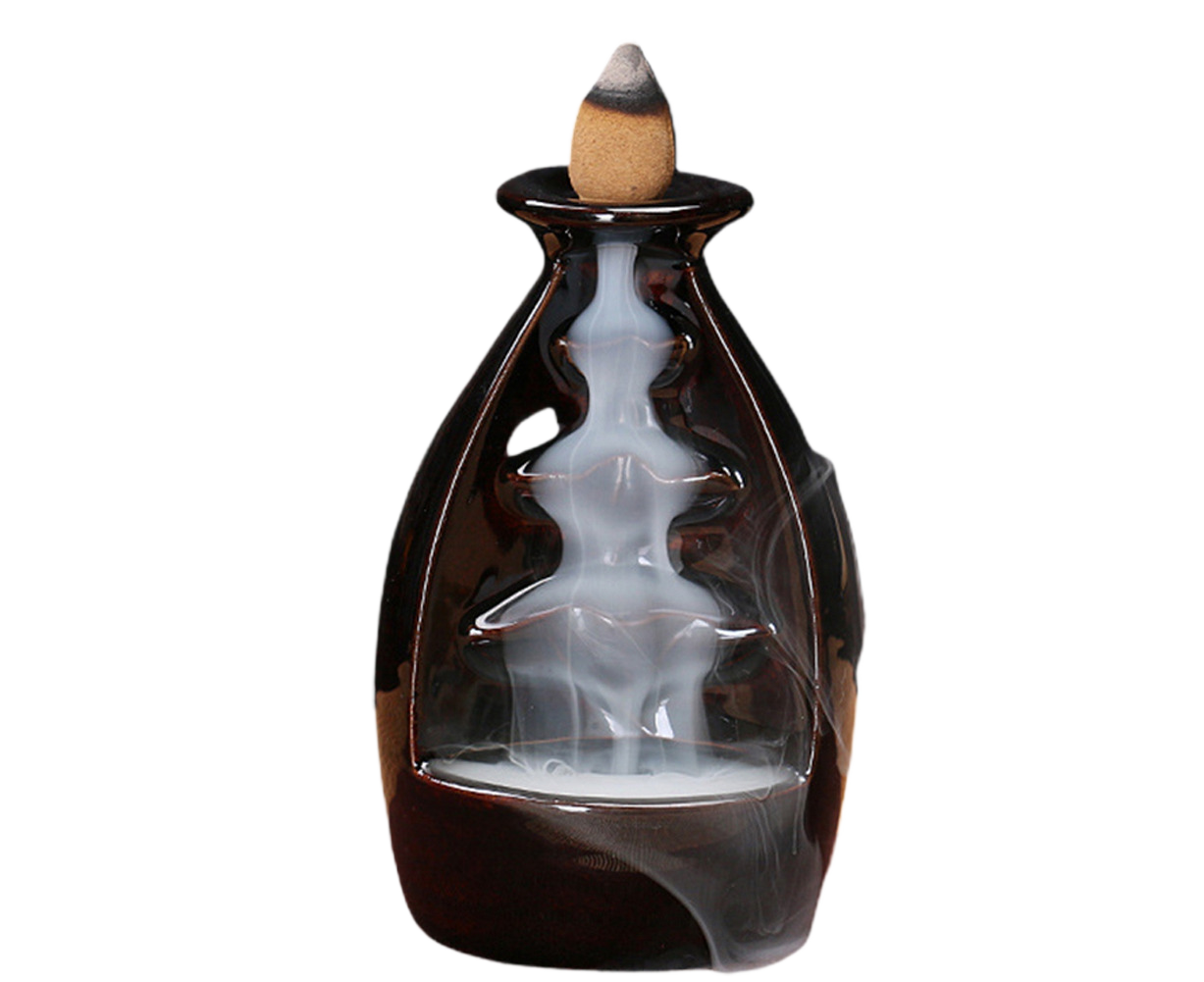 Ceramic Waterfall Backflow Incense Burners Holder Censer Diffuser Home Decor-2# V1263-JX-665