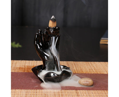 Ceramic Waterfall Backflow Incense Burners Holder Censer Diffuser Home Decor-2# V1263-JX-665