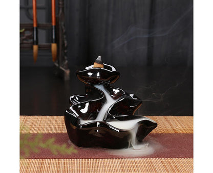 Ceramic Waterfall Backflow Incense Burners Holder Censer Diffuser Home Decor-2# V1263-JX-665