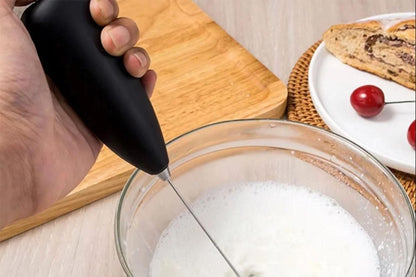 Electric Milk Coffee Foamer Frother Egg Beater Whisk Mixer Blender Kitchen Tool V1263-JX-6651