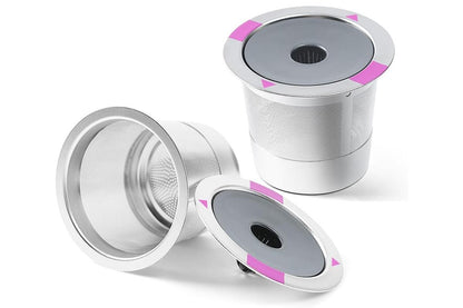 2 PCS Stainless Steel Coffee Filter Pods Compatible With Keurig 1.0 2.0 Reusable K Cups V1263-JX-6652
