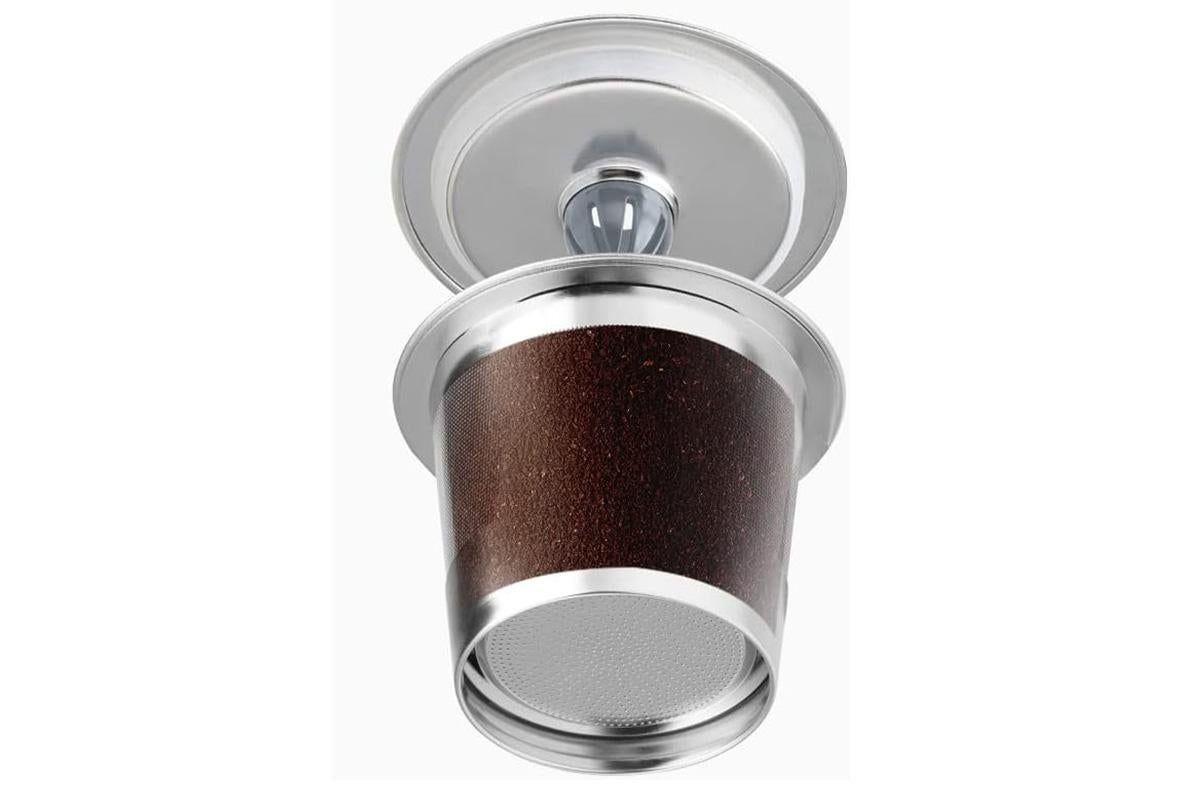 2 PCS Stainless Steel Coffee Filter Pods Compatible With Keurig 1.0 2.0 Reusable K Cups V1263-JX-6652