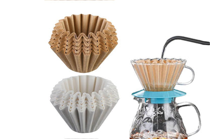 50Pcs Coffee Paper Filters -White V1263-JX-6653-2