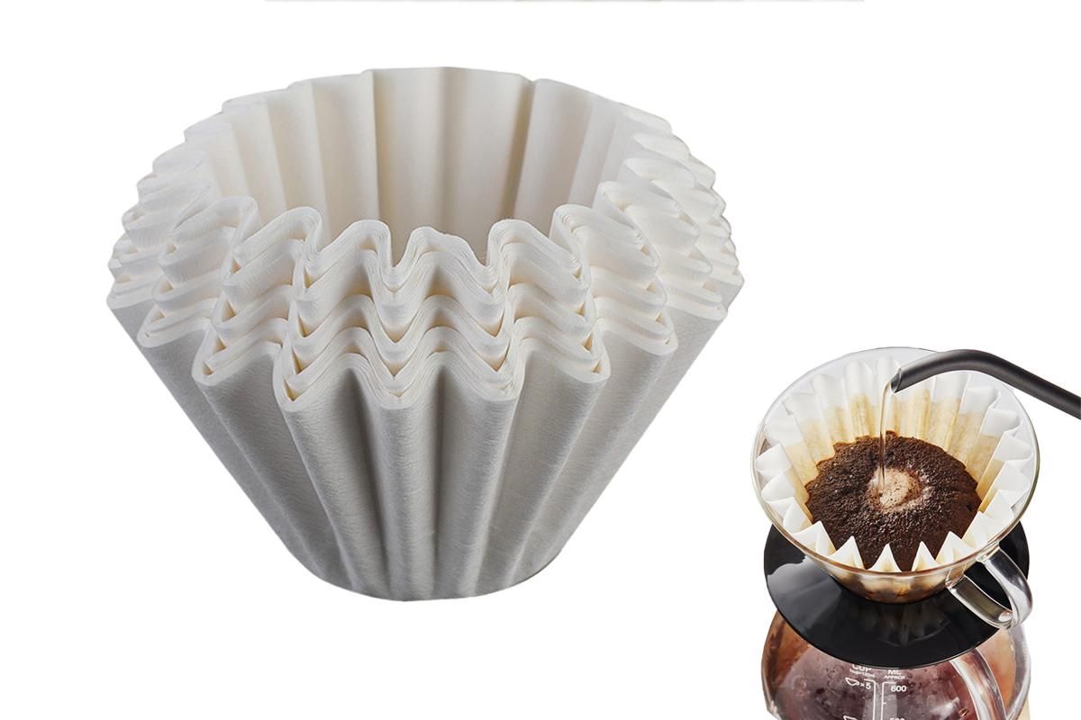 50Pcs Coffee Paper Filters -White V1263-JX-6653-2