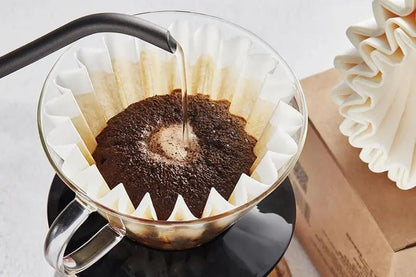 50Pcs Coffee Paper Filters -White V1263-JX-6653-2