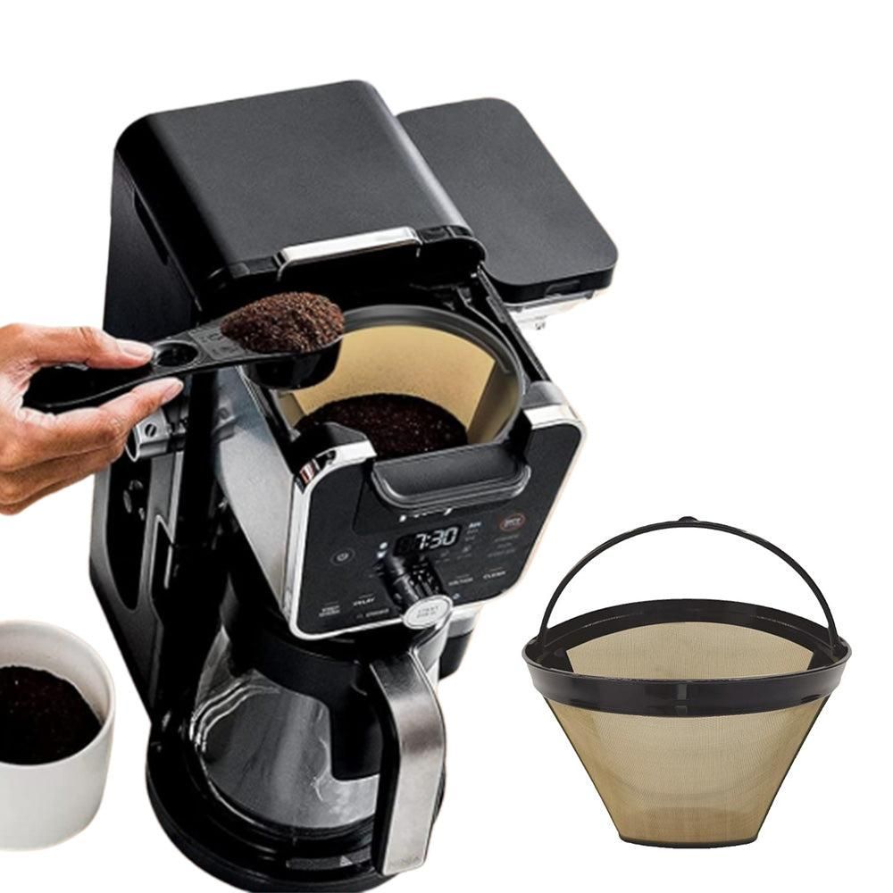 Stainless Steel Reusable Cone Shape Permanent Coffee Filter Mesh Basket 1pc V1263-JX-6654