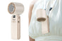 Handheld Portable Fan with Ice Cooler 100-Speed Rechargeable Handheld Fan - Beige V1263-JX-6656-3