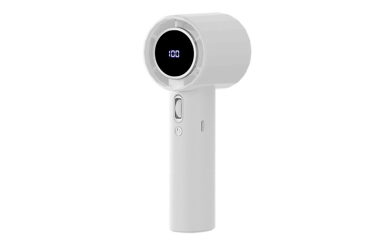 Portable Handheld Turbo Fan Windy Speed Adjustable Mini Personal Battery Operated Fan -Pink V1263-JX-6657-2