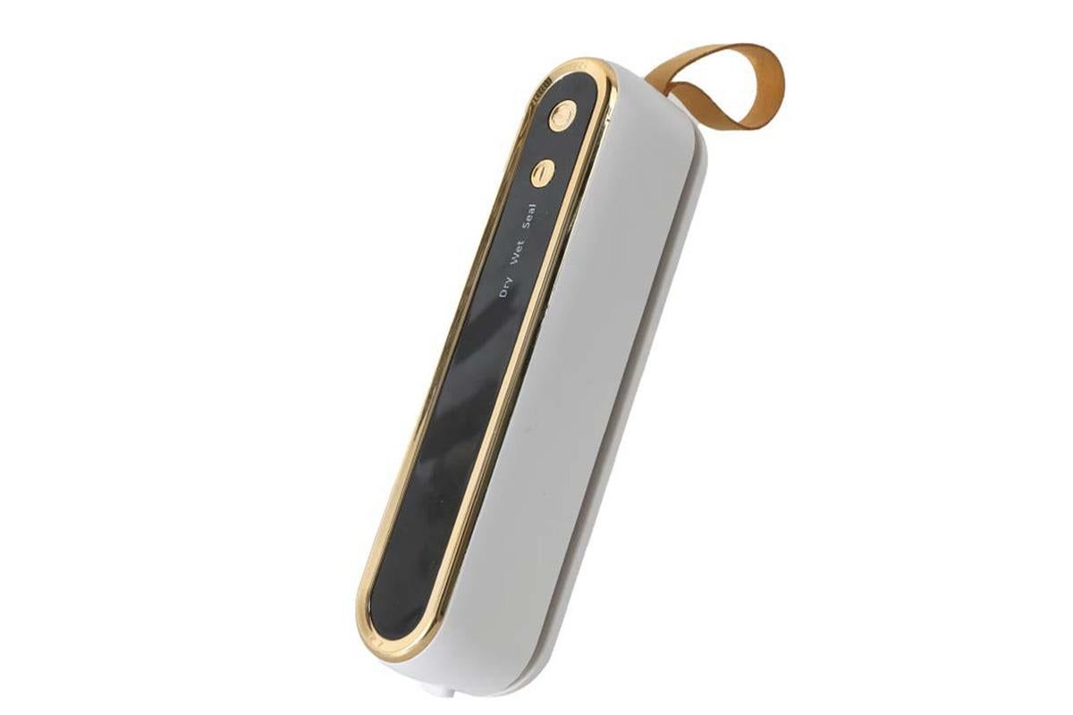 Mini Vacuum Sealer Machine Cordless Food Vacuum Sealer for Freezer Storage Meal Prep - White V1263-JX-6662-2
