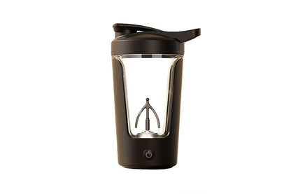 Electric Shaker Bottle USB Rechargeable Protein Mixer Cup Auto Blending Mug - White V1263-JX-6664-2