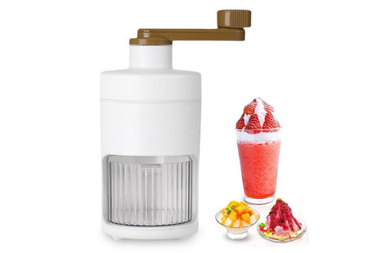 Manual Ice Crusher Shaver Portable Shaved Ice Machine Hand Snow Cone Maker V1263-JX-6665