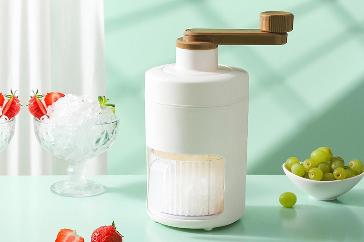 Manual Ice Crusher Shaver Portable Shaved Ice Machine Hand Snow Cone Maker V1263-JX-6665