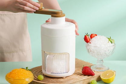 Manual Ice Crusher Shaver Portable Shaved Ice Machine Hand Snow Cone Maker V1263-JX-6665