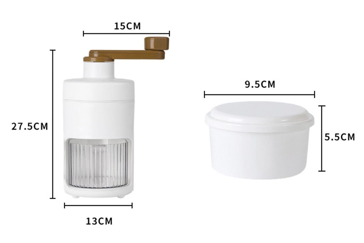 Manual Ice Crusher Shaver Portable Shaved Ice Machine Hand Snow Cone Maker V1263-JX-6665