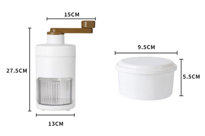 Manual Ice Crusher Shaver Portable Shaved Ice Machine Hand Snow Cone Maker V1263-JX-6665