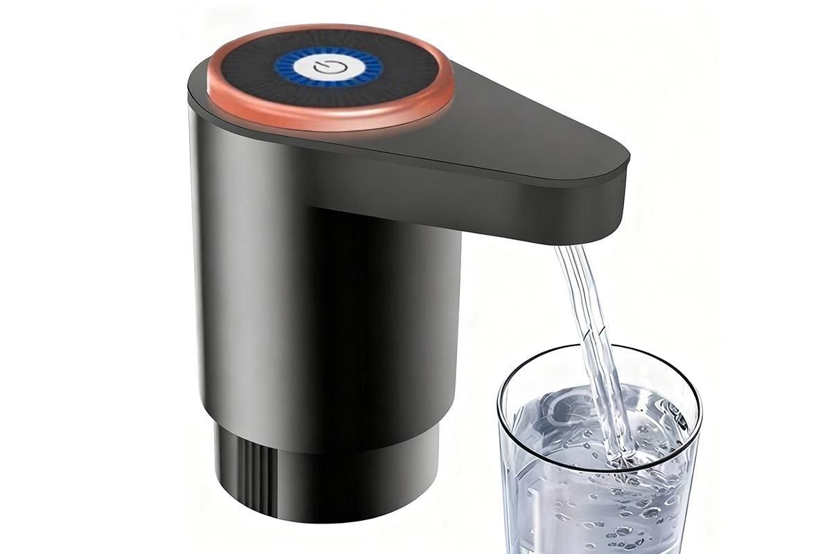 Portable Electric Water Bottle Pump Automatic Dispenser For Home Kitchen Camping - Black V1263-JX-6666-2