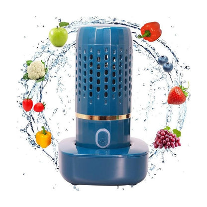 Portable Fruit and Vegetable Cleaning Machine Rechargeable Food Washing Purifier Vegetable Washer -Dark Blue V1263-JX-6667-1