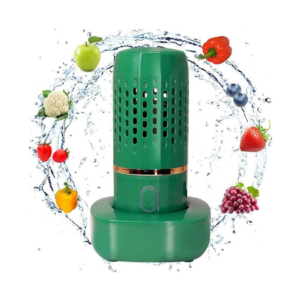 Portable Fruit and Vegetable Cleaning Machine Rechargeable Food Washing Purifier Vegetable Washer -Green V1263-JX-6667-2