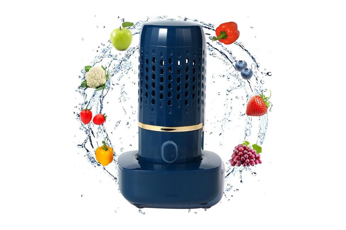 Portable Fruit and Vegetable Cleaning Machine Rechargeable Food Washing Purifier Vegetable Washer -Green V1263-JX-6667-2