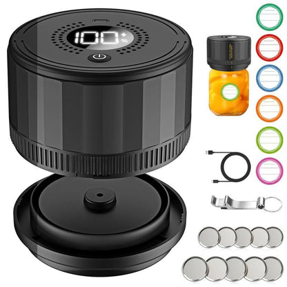 Electric Mason Jar Vacuum Sealer Kit for Food Storage and Preservation V1263-JX-6668