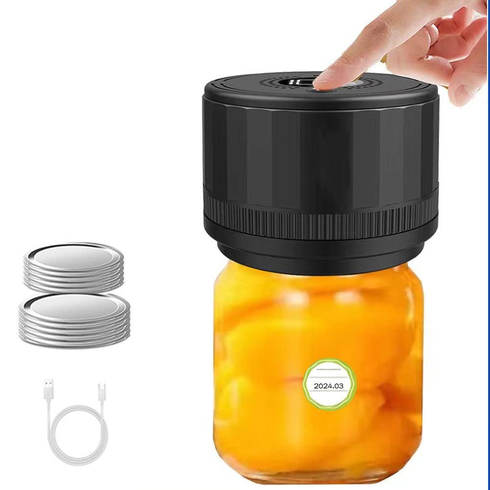Electric Mason Jar Vacuum Sealer Kit for Food Storage and Preservation V1263-JX-6668