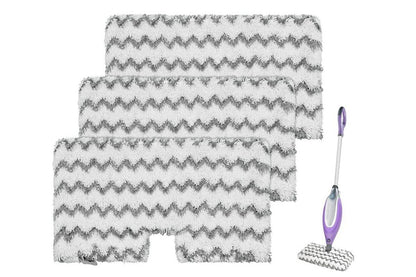 3 Pack Replacement Mop Pads for Shark Steam Pocket S3501 S3550 S3601 Washable V1263-JX-6669