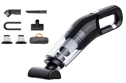Cordless Handheld Car Vacuum Cleaner 10000Pa Strong Suction USB Rechargeable - Black V1263-JX-6673-1