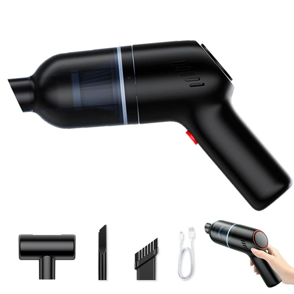 Cordless Handheld Car Vacuum Cleaner 10000Pa Strong Suction USB Rechargeable - Black V1263-JX-6673-1