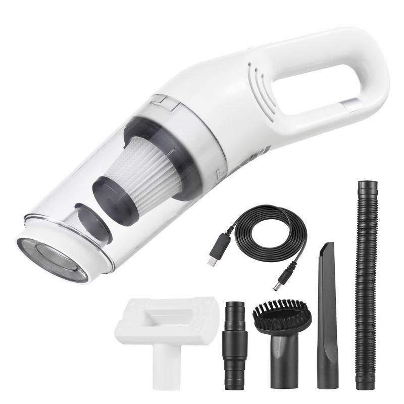 Cordless Handheld Car Vacuum Cleaner 10000Pa Strong Suction USB Rechargeable - Black V1263-JX-6673-1