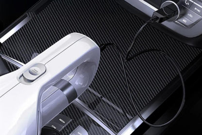Cordless Handheld Car Vacuum Cleaner 10000Pa Strong Suction USB Rechargeable - White V1263-JX-6673-2